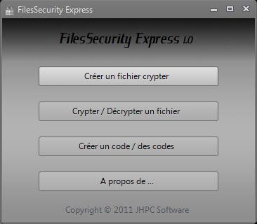 FilesSecurity Express 1.1 Menu001v1